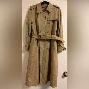 Vintage Burberry Trench Coat with Removable Wool Liner